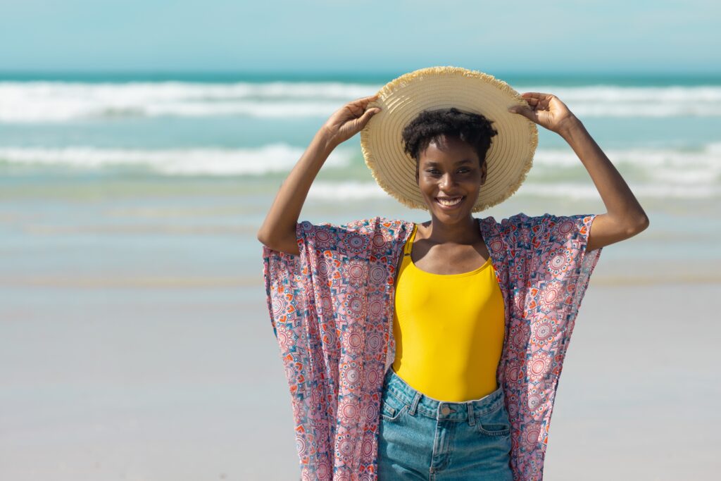 A Kimono beach good for layering.
